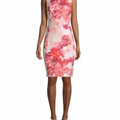 Cheapest ⭐ Calvin Klein Floral Sheath 👗 Dress 👩 Women 👗 Dresses 🥰