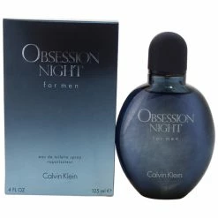 Brand new ⌛ Calvin Klein Obsession Night Men's 4oz Eau De Toilette Spray Cologne & Aftershave 🌟